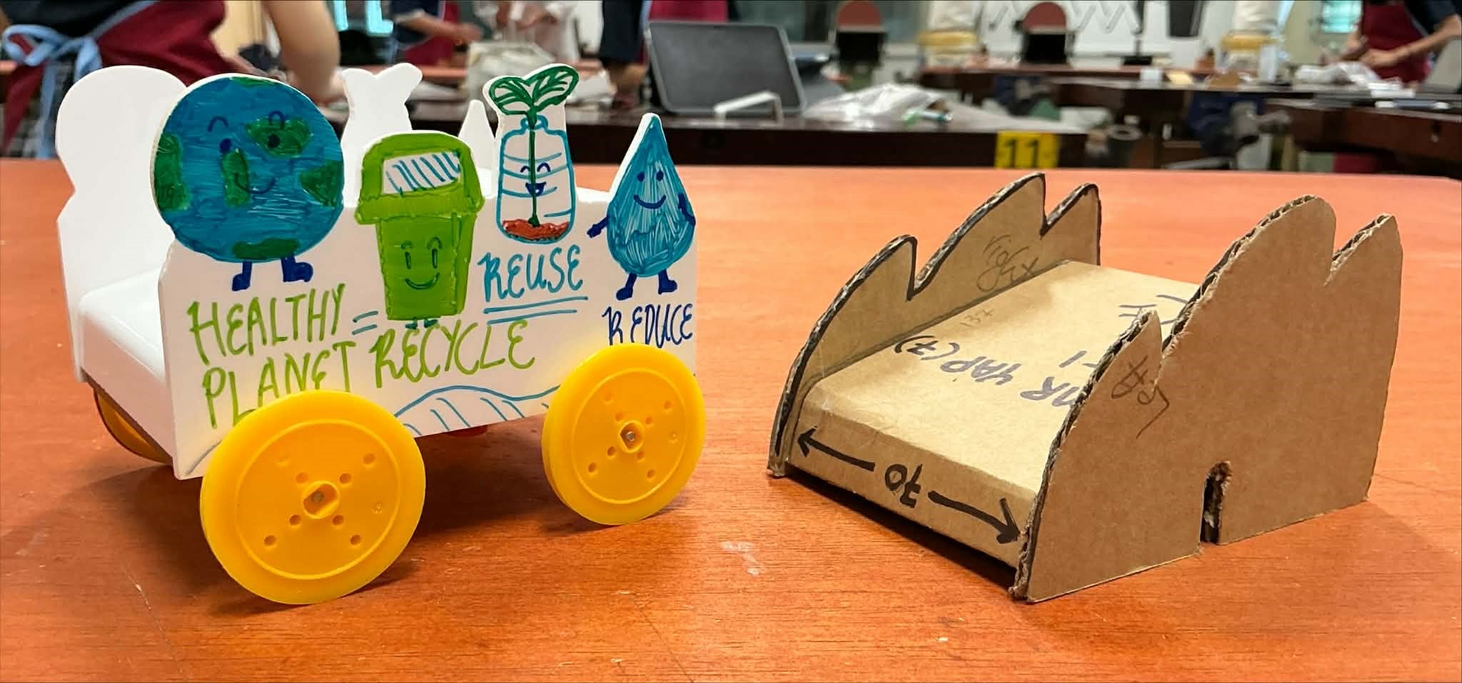 A motor operated toy car